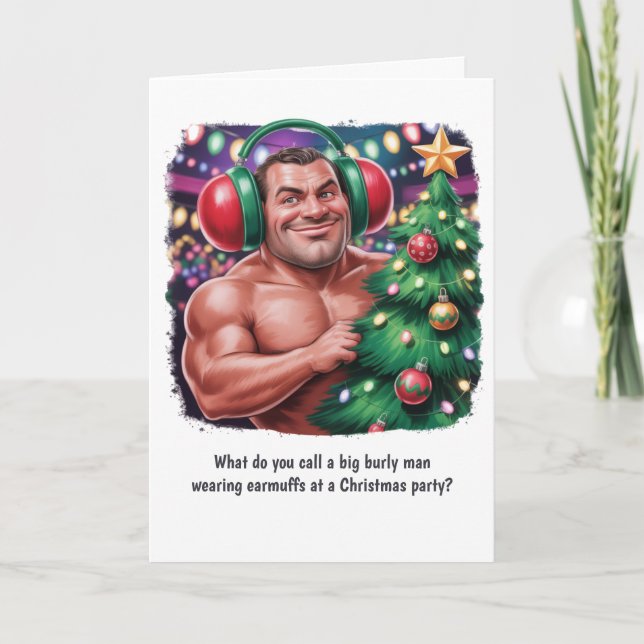 Cartão De Festividades Hilarious Holiday Greeting Funny Christmas (Frente)