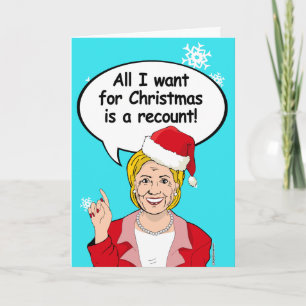 Cartão De Festividades Hillary Christmas Card - All I want for Christmas