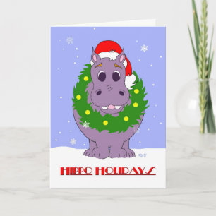 Cartão De Festividades Hippo Holidays