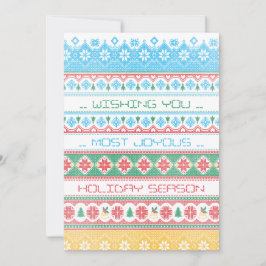 Cartão De Festividades Hipster Stitch