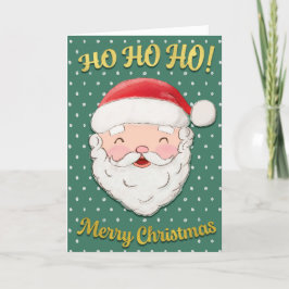 Cartão De Festividades Ho Ho Feliz Papais noeis de Natal