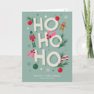 Cartão De Festividades Ho Ho Ho Holiday Cheer