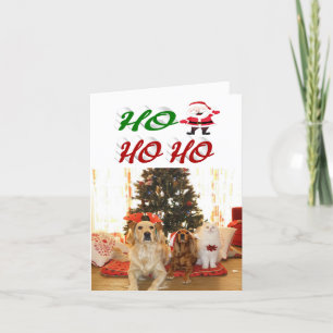 Cartão De Festividades Ho Ho Ho Santa Claus