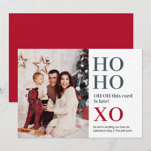 Cartão De Festividades Ho Ho XO Dia dos Namorados