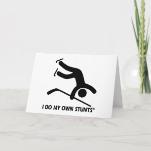 Cartão De Festividades Hockey As Minhas Próprias Pedras