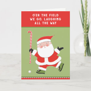 Cartão De Festividades Hockey de campo