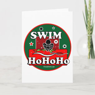 Cartão De Festividades HoHoHo Christmas Swim