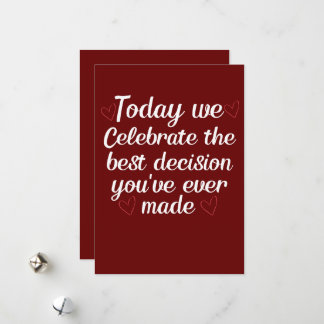 Cartão De Festividades Hoje Celebramos, Engraçado, Dia de os namorados