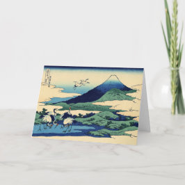 Cartão De Festividades Hokusai - Feliz ano novo de Umegawa