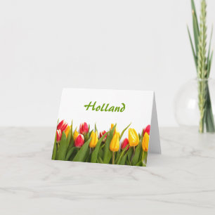 Cartão De Festividades Holanda, Primavera Tulip Garden Note Card