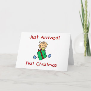 Cartão De Festividades Holiday Baby Boy acabou de chegar Camisetas e pres