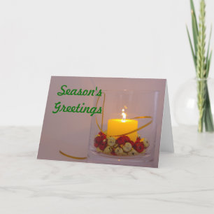 Cartão De Festividades Holiday Candle Card
