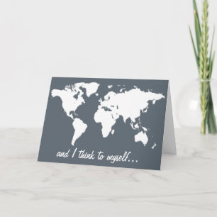 Cartão De Festividades Holiday Card - "It's a wonderful world"