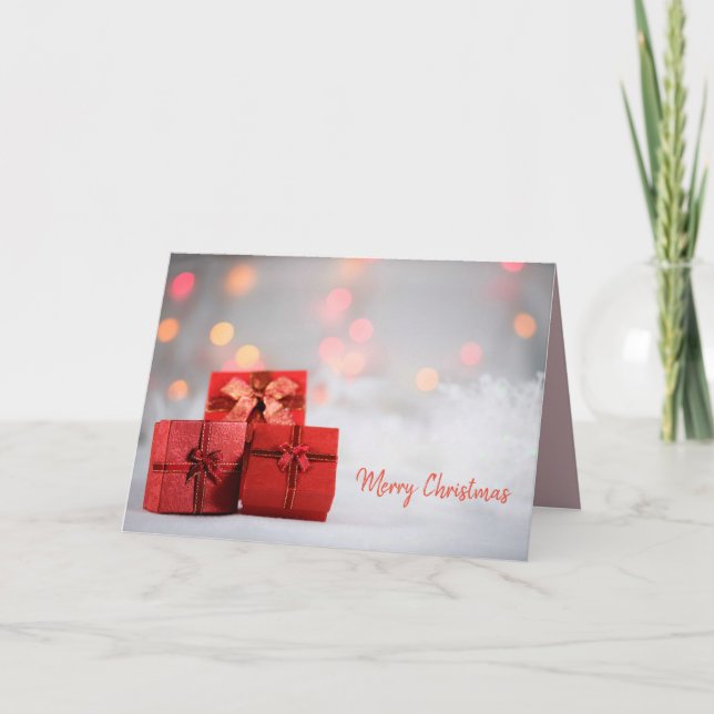 Cartão De Festividades Holiday Card Merry Christmas (Frente)