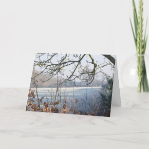 Cartão De Festividades Holiday Christmas Card - Frosty Winter Scene