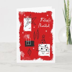 Cartão De Festividades Holiday deco - spanish