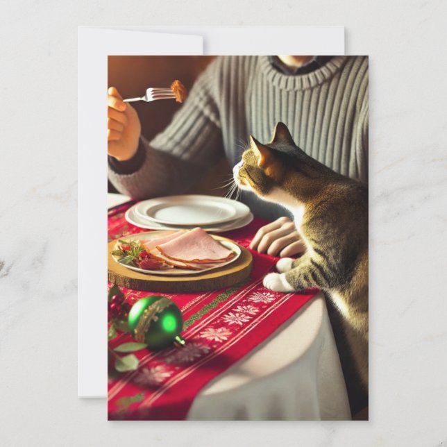 Cartão De Festividades Holiday deseja boa comida e boa diversão! (Frente)