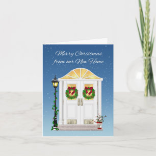 Cartão De Festividades Holiday Door, New Home, Greeting