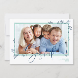 Cartão De Festividades HOLIDAY FOTO elegante horta botânica alegre