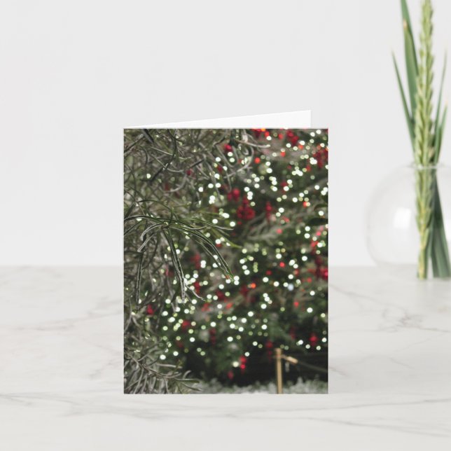 Cartão De Festividades Holiday Greenery (Frente)