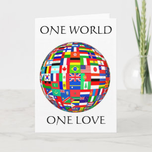 Cartão De Festividades Holiday Greeting Card One Love