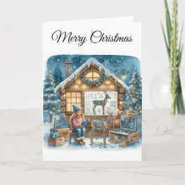 Cartão De Festividades Holiday Greeting Tech Girls Christmas STEM Card