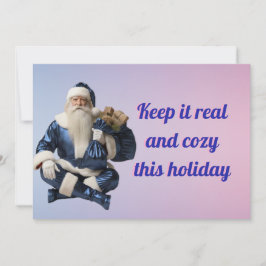 Cartão De Festividades Holiday greeting with happy party 