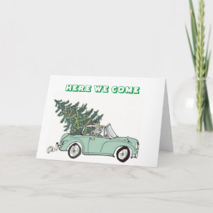CARTÃO DE FESTIVIDADES ** HOLIDAY** OS DESEJOS ESTÃO "A CAMINHO" DO CART