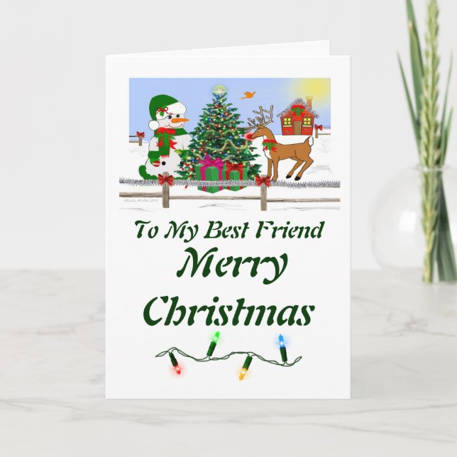 Cartão De Festividades Holiday Snowmen (Frente)