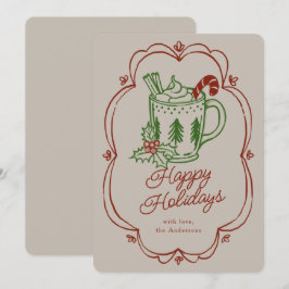 Cartão De Festividades Holiday Themed Mug In Warm Colors