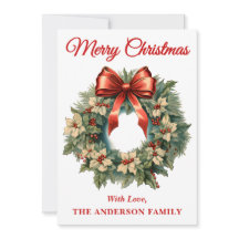 Holly Berry Christmas Wreath com Arco vermelho