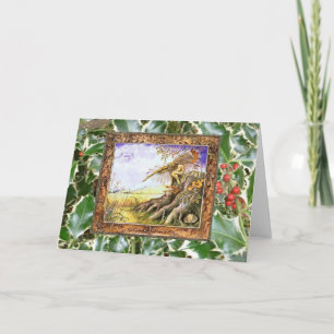 Cartão De Festividades Holly Spirit Card