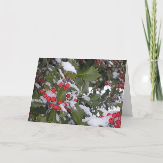 Cartão De Festividades "Hollyberry" (Frente)