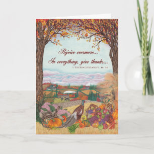 Cartão De Festividades Home for Thanksgiving ~ Greeting Card