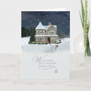 Cartão De Festividades Home for the Holidays Christmas Card