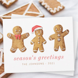 Cartão De Festividades Homem de Gingerpão de Cura Moderna