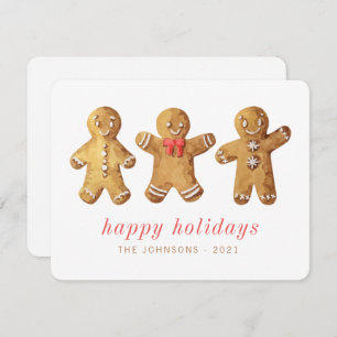 Cartão De Festividades Homem de Gingerpão de Cura Moderna