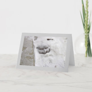 Cartão De Festividades Homem de neve