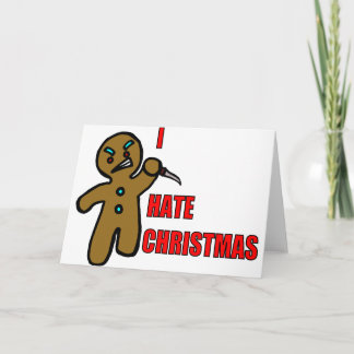 Cartão De Festividades Homem de pão-de-espécie mau