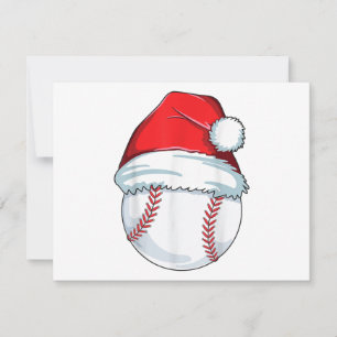 Cartão De Festividades Homens da Bola Santa Hat de Baseball