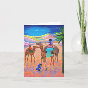 Cartão De Festividades Homens sábios Creationarts do camelo engraçado d