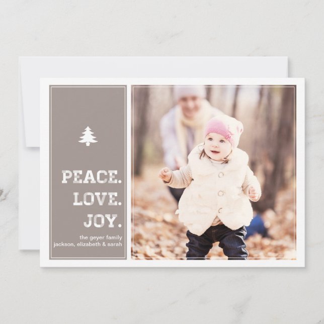 Cartão De Festividades Homestead - Holiday Photo Card - Pink (Frente)