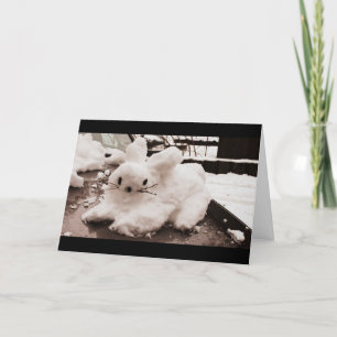 Cartão De Festividades Hoppy Holidays Snow Bunny