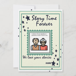 Cartão De Festividades Hora da História dos Avós