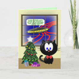 Cartão De Festividades Hora de Natal