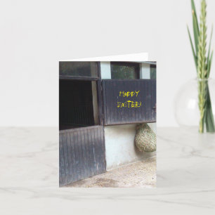Cartão De Festividades Horse Stable, Happy Easter Card