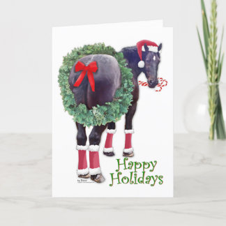 Cartão De Festividades Horto de Natal Percheron