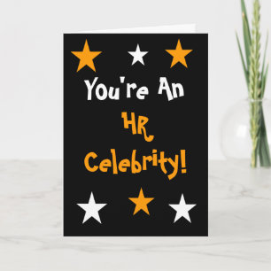 Cartão De Festividades HR Celebrity! Human Resources Any Occasion