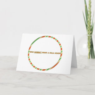 Cartão De Festividades Hula Hoop Christmas Card