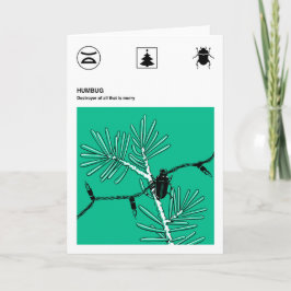 Cartão De Festividades Humbug (Padrão)